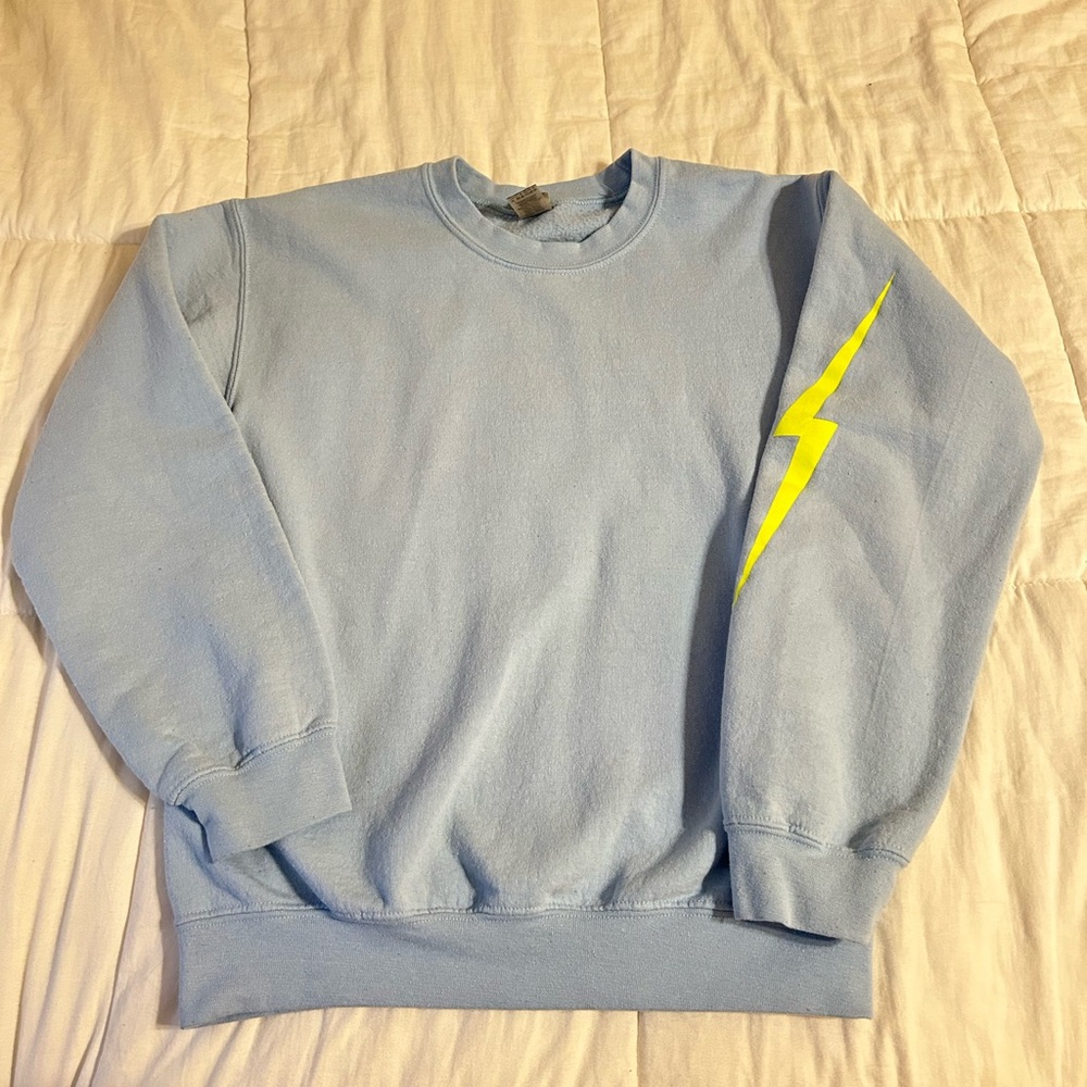 Lightning bolt crewneck